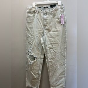 Wild Fable Light Blue Denim Jeans Size 10 90s style high rise distressed Y2K